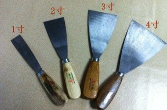 Putty knife wooded handle knife putty