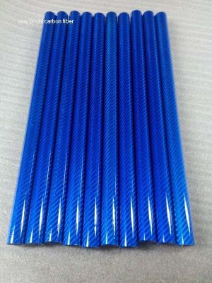 Blue fiberglass tube