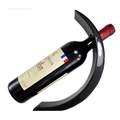 carbon fiber red wine bottle holder display holder