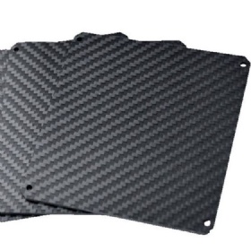 Matte twill carbon fiber plates